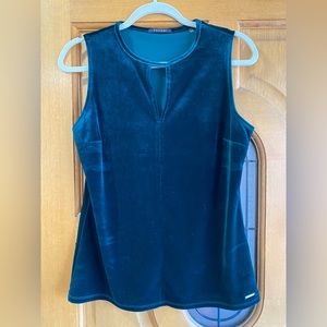 Tahari, velvet, green top. Worn only twice, good condition, size 12